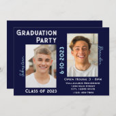 Einladung von zwei Graduiertengruppen mit Foto (Vorne/Hinten)