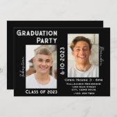 Einladung von zwei Graduiertengruppen mit Foto (Vorne/Hinten)