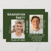 Einladung von zwei Graduiertengruppen mit Foto (Vorne/Hinten)