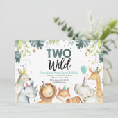 Einladung von zwei Wildtieren (Stehend Vorderseite)