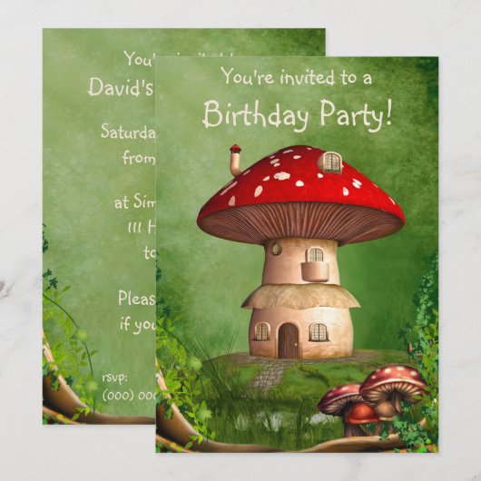 Einladung von Zwerg Land (Vorne/Hinten)