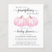 Einladung von Zwin Baby Girls Pumpkin Dusche per M (Vorderseite)