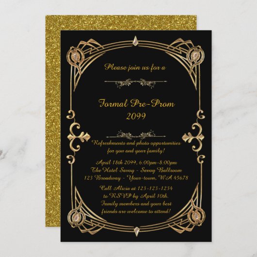 Einladung vor Beginn der Prom-Phase, Pre-Prom, Qui (Vorne/Hinten)