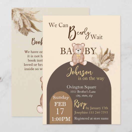 Einladung vorher abwarten (Vorne/Hinten)