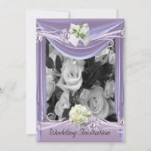 Einladung Wedding Lilac Mauve Floral (Vorderseite)