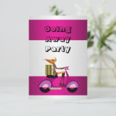 Einladung weg Party Girl Bike Gepäcktransport (Stehend Vorderseite)