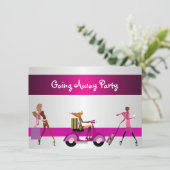 Einladung weg Party Girls Bike Gepäcktransport (Stehend Vorderseite)