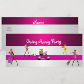 Einladung weg Party Girls Bike Gepäcktransport (Vorne/Hinten)