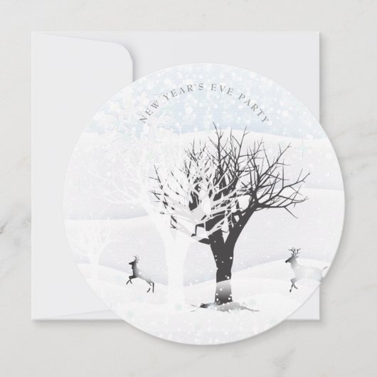 Einladung Weihnachten & Neues Jahr Märchenfantasie (Vorderseite)