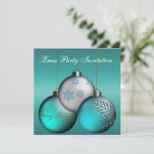 Einladung Weihnachten Party Weihnachten (Stehend Vorderseite)