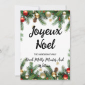 Einladung Weihnachten wunderbar einzigartig (Vorderseite)