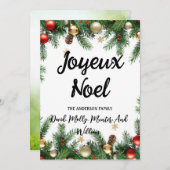 Einladung Weihnachten wunderbar einzigartig (Vorne/Hinten)