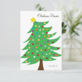 Einladung Weihnachts-Abendessen Stil 2 (Stehend Vorderseite)