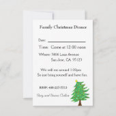 Einladung Weihnachts-Abendessen Stil 2 (Rückseite)