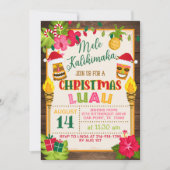 Einladung Weihnachts-Luau (Vorderseite)