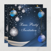 Einladung Weihnachts-Party (Vorne/Hinten)