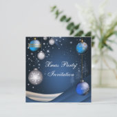 Einladung Weihnachts-Party (Stehend Vorderseite)