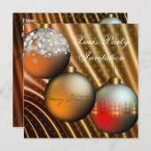 Einladung Weihnachts-Party (Vorne/Hinten)