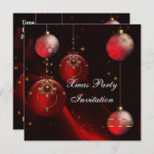 Einladung Weihnachts-Party (Vorne/Hinten)