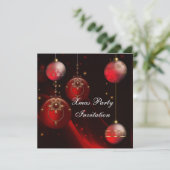 Einladung Weihnachts-Party (Stehend Vorderseite)