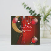 Einladung Weihnachts-Party (Stehend Vorderseite)