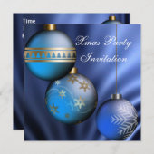 Einladung Weihnachts-Party (Vorne/Hinten)