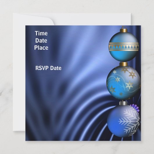 Einladung Weihnachts-Party (Rückseite)