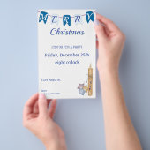 Einladung Weihnachts-Party Flyer (Handgriff)