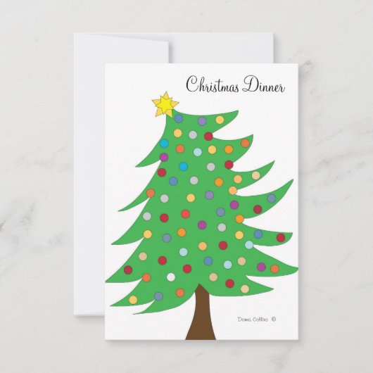 Einladung Weihnachtsessen (Vorderseite)