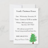 Einladung Weihnachtsessen (Rückseite)