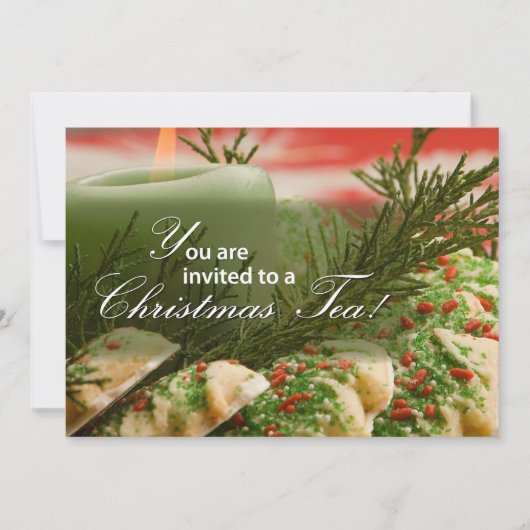 Einladung Weihnachtsgebäck Party, Kekse, Pine Bran (Vorderseite)