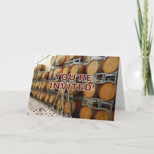 Einladung, Weinkellerei Einladung (Vorderseite)