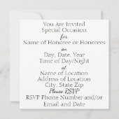 Einladung - Weiße Azaleen (Rückseite)