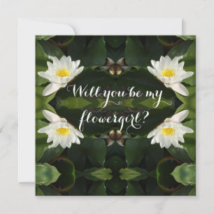 Einladung Werden Sie Blumenmädchen sein