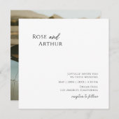 Einladung Whimsical Minimalistisch Foto Square (Vorne/Hinten)