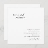 Einladung Whimsical Minimalistisch Square (Vorne/Hinten)