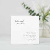 Einladung Whimsical Minimalistisch Square (Stehend Vorderseite)