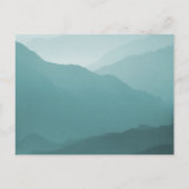 Einladung White auf Misty SeaBlue Hochzeit (Rückseite)