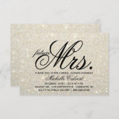 Einladung - White Gold Glit Fab Zukunft Frau. (Vorne/Hinten)