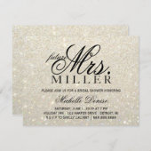 Einladung - White Gold Glit Fab Zukunft Frau Brida (Vorne/Hinten)