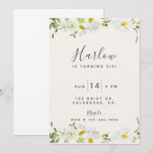 Einladung, Wildblume Geburtstag, Blumenladen (Vorne/Hinten)