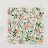 EINLADUNG: WILLIAM MORRIS : GREEN JASMINE DESIGN EINLADUNG (Vorne/Hinten)