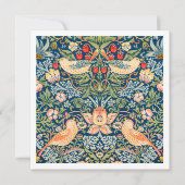 EINLADUNG: WILLIAM MORRIS : STRAWBERRY THIEVES EINLADUNG (Vorderseite)