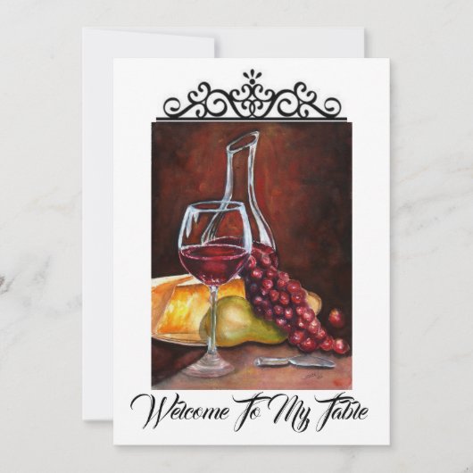 Einladung - Willkommen in meinem Tisch (Vorderseite)