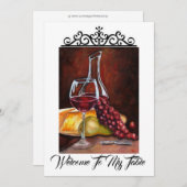 Einladung - Willkommen in meinem Tisch (Vorne/Hinten)