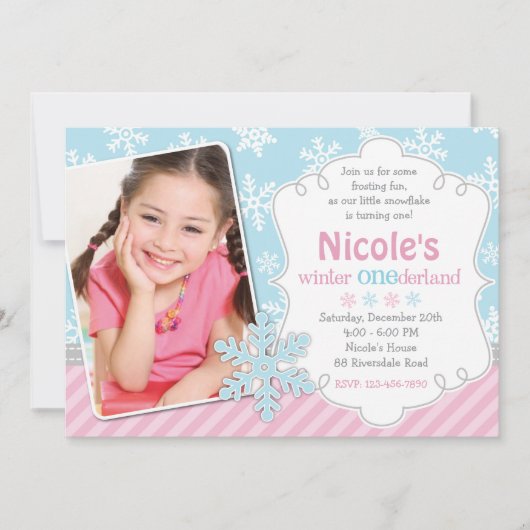 Einladung Winter Onederland (Vorderseite)