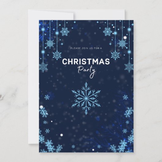 Einladung Winter Wonderland Weihnachts-Party (Vorderseite)