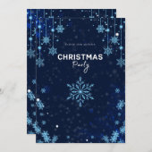 Einladung Winter Wonderland Weihnachts-Party (Vorne/Hinten)