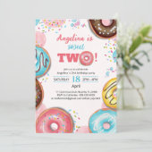 Einladung Yummy Donuts (Stehend Vorderseite)