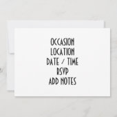 EINLADUNG "ZEIT ZU GRILL" JEDEN ANLASS (Rückseite)